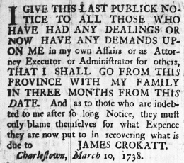 A printed bulletin on plain paper.