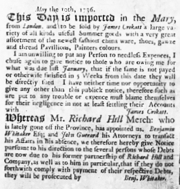 A printed bulletin on plain paper.