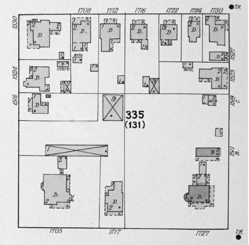 Top view of a house plot map.